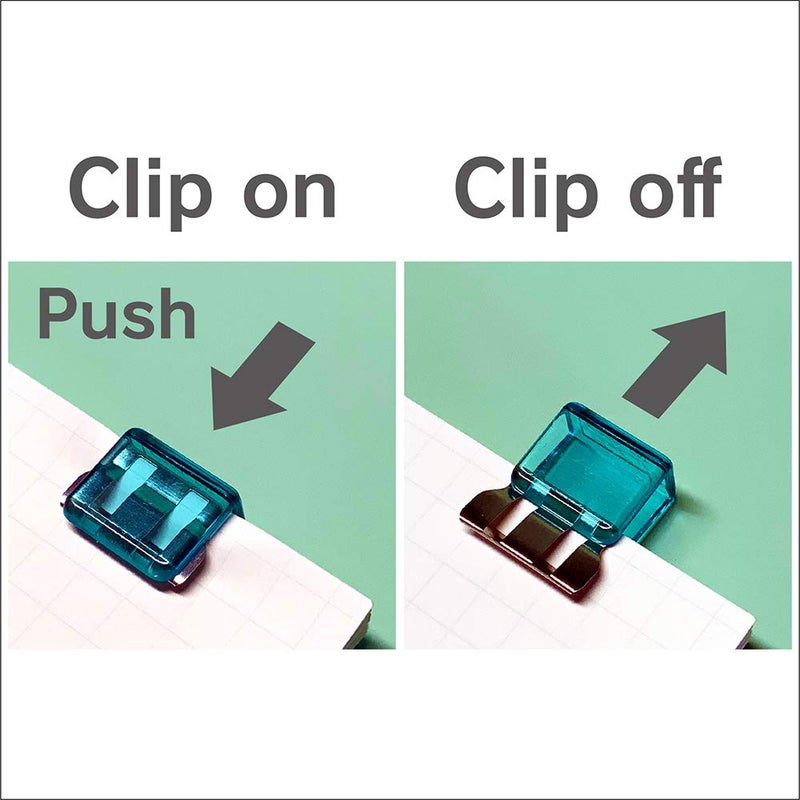 Carl Slide Clip Multipurpose Large Clip Paper Clip Bag Clip for Snack Bags and Food Bags Assorted Color 9pcs (MC-53) - Image 2
